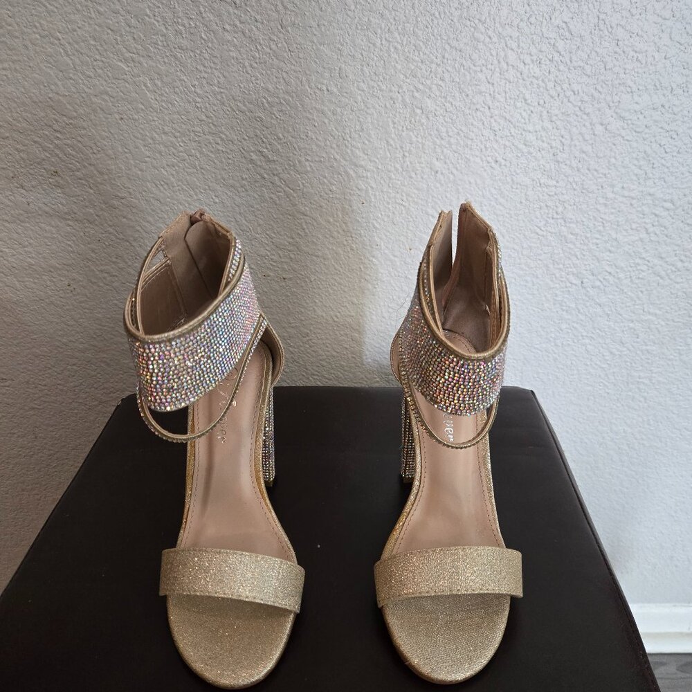 Gold shoes